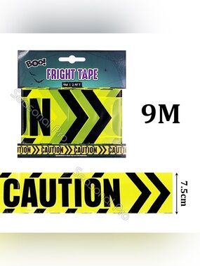 🎃 Decorative Caution Tap 2-Pack - 9m/30ft - FREE with Halloween Purchase 🎃